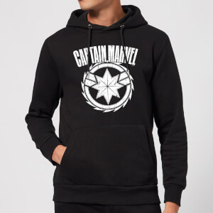 Captain Marvel Logo Hoodie - Black