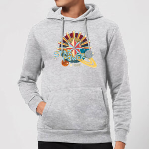 Captain Marvel Star Power Hoodie - Grey