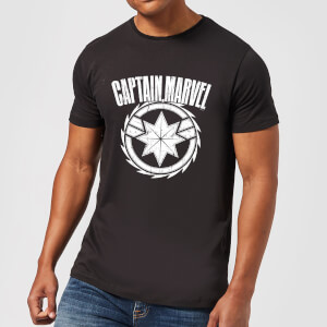 Captain Marvel Logo Men's T-Shirt - Black
