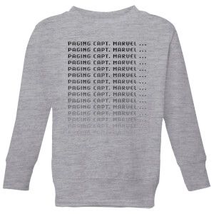 Captain Marvel Paging Kids' Sweatshirt - Grey