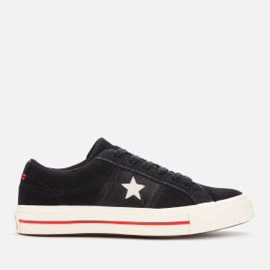 Converse Women's One Star Ox Trainers - Black/Enamel Red/Egret