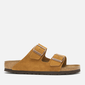 Birkenstock Women's Arizona Suede Slim Fit Double Strap Sandals - Mink