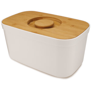 Joseph Joseph Bread Bin with Cutting Board Lid - White
