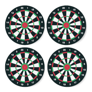 Dartboard Coaster Set