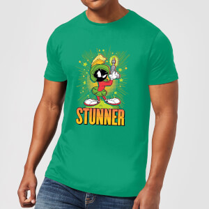 Looney Tunes Stunner Marvin The Martian Men's T-Shirt - Kelly Green