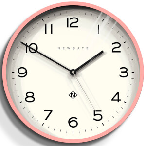 Newgate Number Three Echo Wall Clock - Marshmallow Pink