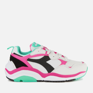 Diadora Women's Whizz Run Trainers - White/Fluo Fuchsia/Electric GR