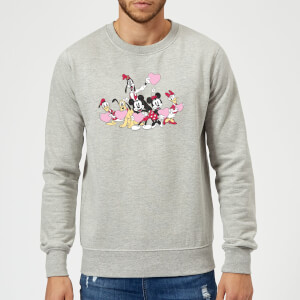 Disney Mickey Mouse Love Friends Sweatshirt - Grey