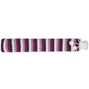 Warmies Extra Long Hot Water Bottle - Purple Chevron