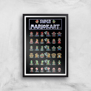 Nintendo Retro Racer Art Print