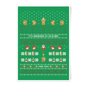 Nintendo It's Dangerous To Go Alone Art Print