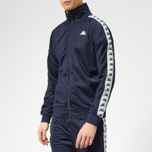 Kappa Men's Banda Anniston Track Jacket - Blue Marine/White/Black