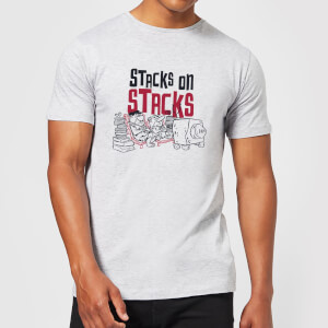 The Flintstones Stacks On Stacks Men's T-Shirt - Grey