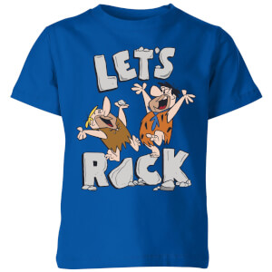 The Flintstones Let's Rock Kids' T-Shirt - Royal Blue