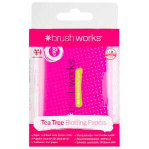 brushworks Tea Tree Blotting Papers (100 Sheets)