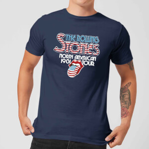 Rolling Stones 81 Tour Logo Men's T-Shirt - Navy