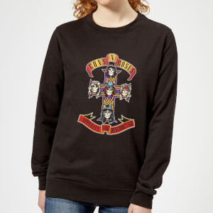 Guns N Roses Appetite For Destruction Women's Sweatshirt - Black