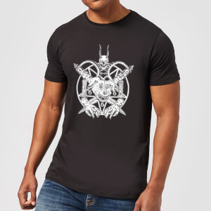 Mr Pickles Pentogram Drawn Dog Head Men's T-Shirt - Black