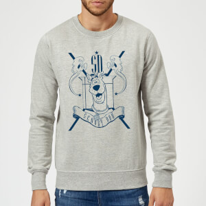 Scooby Doo Coat Of Arms Sweatshirt - Grey