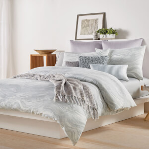 DKNY Marble Duvet Cover - Grey