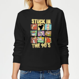 Cartoon Network Stuck In The 90s Women's Sweatshirt - Black