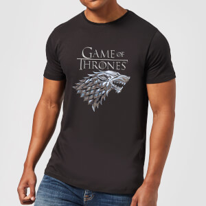 Game of Thrones Metallic House Stark t-shirt - Zwart