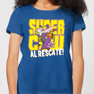 Cow and Chicken Supercow Al Rescate! Women's T-Shirt - Royal Blue