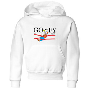 Disney Goofy By Nature Kids' Hoodie - White