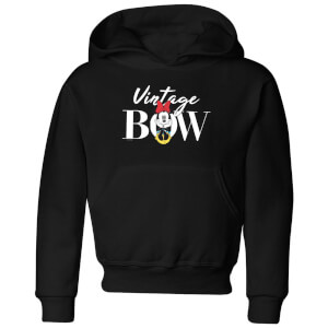 Disney Minnie Mouse Vintage Bow Kids' Hoodie - Black