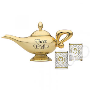 Disney Aladdin Lamp Tea Pot and Glasses Set