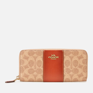 Coach Women's Colourblack Coated Canvas Wallet - Tan/Rust