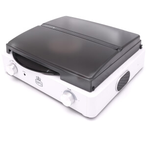 GPO Stylo II Turntable with AUX in for MP3 Connection - Chalk White