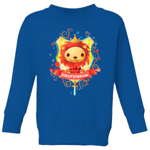 Harry Potter Kids Gryffindor Crest Kids' Sweatshirt - Royal Blue