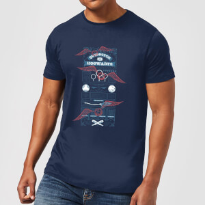 Harry Potter Quidditch At Hogwarts Men's T-Shirt - Navy