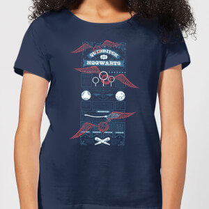Harry Potter Quidditch At Hogwarts Women's T-Shirt - Navy