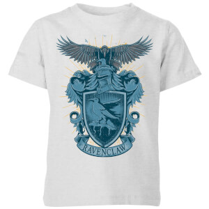 Harry Potter Ravenclaw Drawn Crest Kids' T-Shirt - Grey