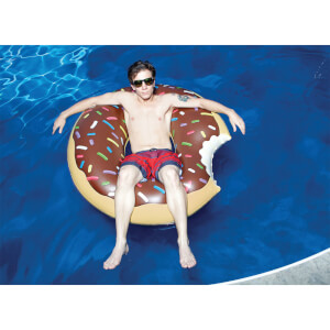 Giant Chocolate Donut Float