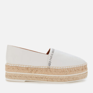 KENZO Women's Platform Espadrilles - White