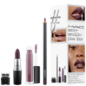 MAC Matte and Metallic Exclusive Lip Kit - Plum Lips