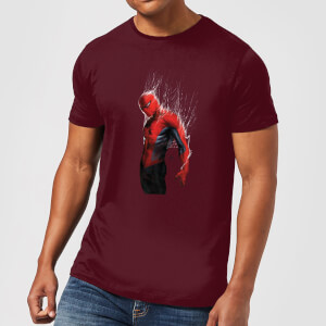 Marvel Spider-man Web Wrap Men's T-Shirt - Burgundy