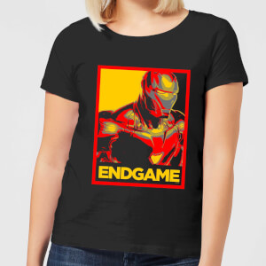 Avengers Endgame Iron Man Poster Women's T-Shirt - Black