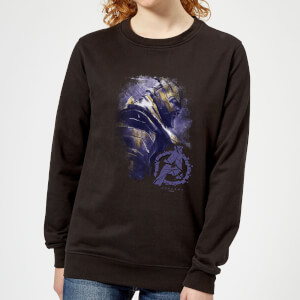 Sweat-shirt Avengers Endgame Thanos Brushed - Femme - Noir