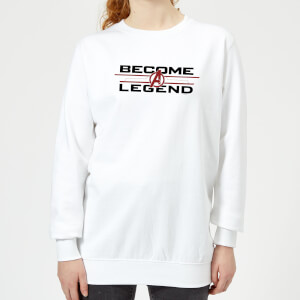 Avengers Endgame Become A Legend Women's Sweatshirt - White