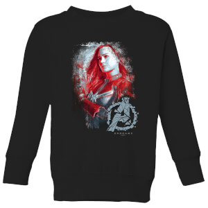 Avengers Endgame Captain Marvel Brushed Kids' Sweatshirt - Black