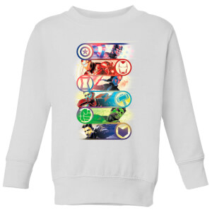 Avengers Endgame Original Heroes Kids' Sweatshirt - White