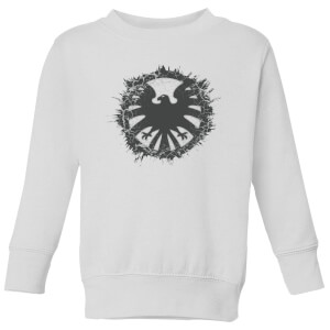 Marvel Avengers Agent Of SHIELD Logo Brushed Kids' Sweatshirt - White