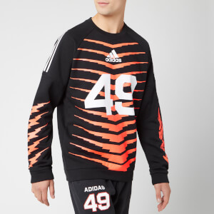 adidas Men's ID Fl GRFX Sweatshirt - Black