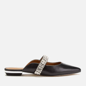 Kurt Geiger London Women's Princely Leather Flat Mules - Black