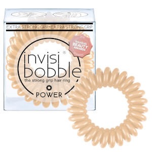 invisibobble Power Strong Hold Hair Ties - Nude (Pack of 3)