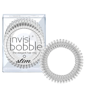 invisibobble Slim Elegant Hair Ties - Chrome (Pack of 3)
